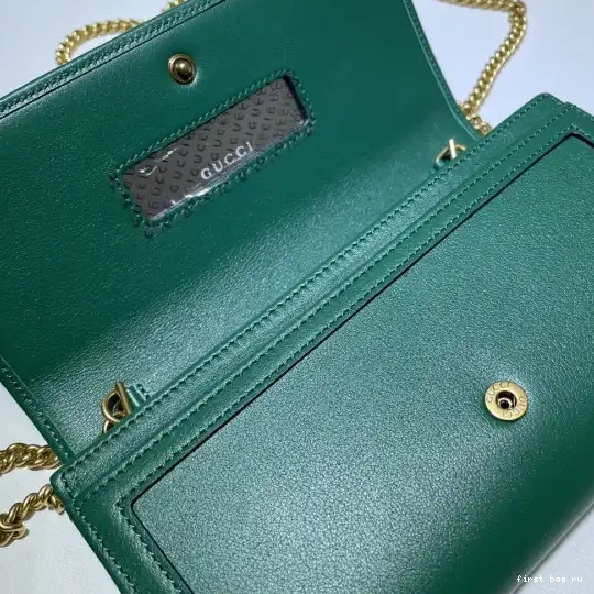 First bag ru bamboo with chain Gucci wallet Diana 0528